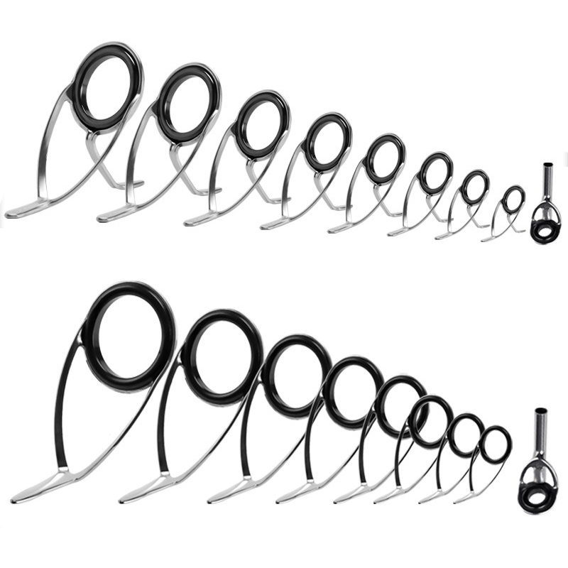 Fishing Rod Spinning - 9Pcs Angelrute Guides Ring Reparatur Kit