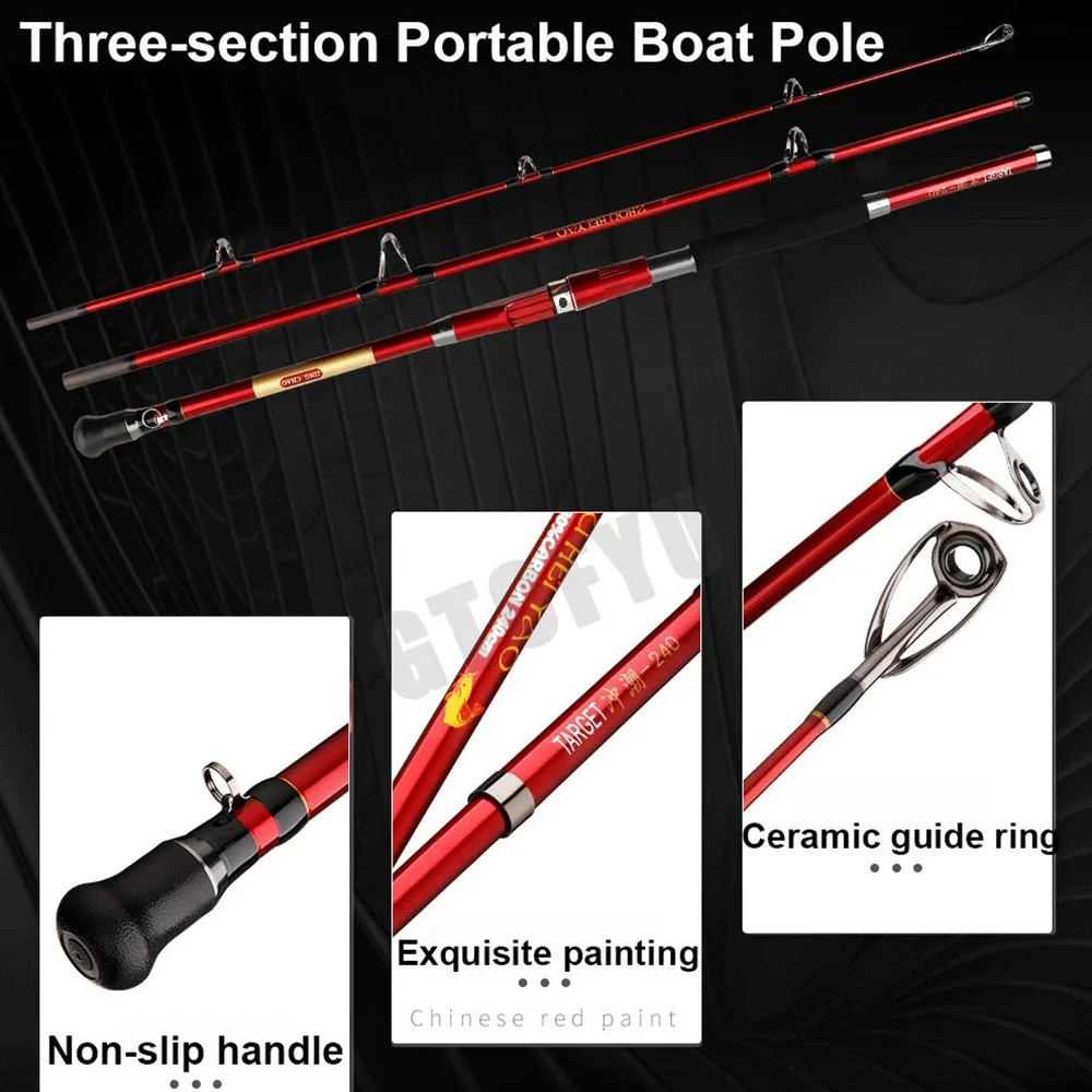1,8 M 2,1 M 2,4 M Tragbare 3-S – Fishing Rod Surf Bewertung und Preis